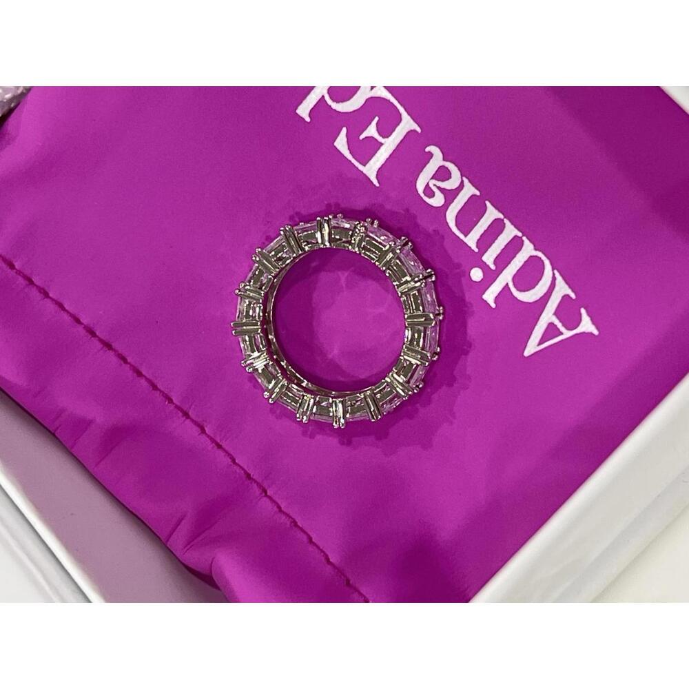 Adina Eden Princess Cut Eternity Band - Picture 4 of 5